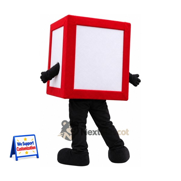Box Mascot Costume - Red Box Mascot Costume - Red