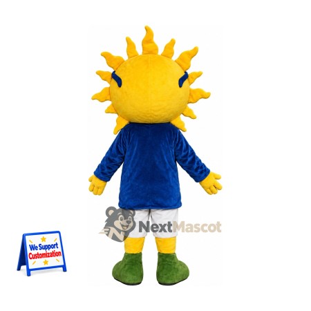 Sun Mascot Costume - Sunglasses and Blue Shirt Sun Mascot Costume - Sunglasses and Blue Shirt