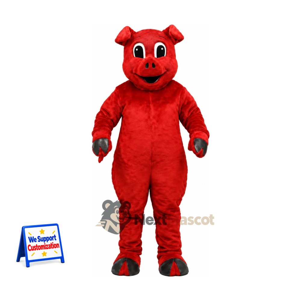 Pig Mascot Costume - Red Pig Mascot Costume - Red