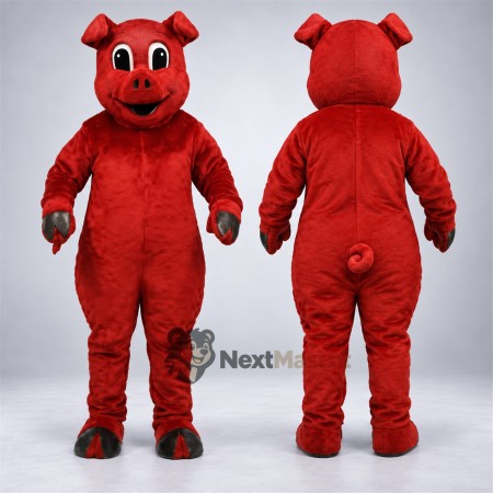 Pig Mascot Costume - Red Pig Mascot Costume - Red