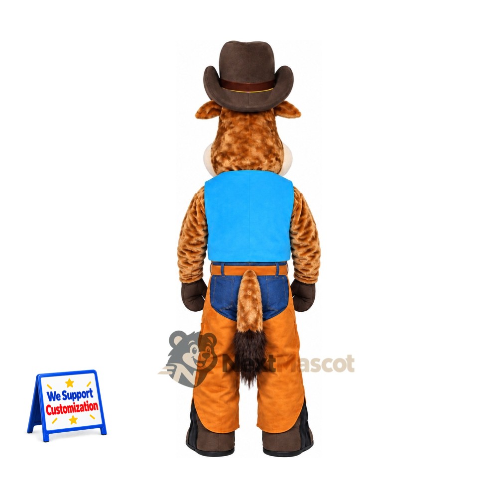Cow Mascot Costume - Cowboy Style Cow Mascot Costume - Cowboy Style