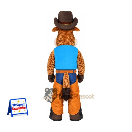 Cow Mascot Costume - Cowboy Style Cow Mascot Costume - Cowboy Style