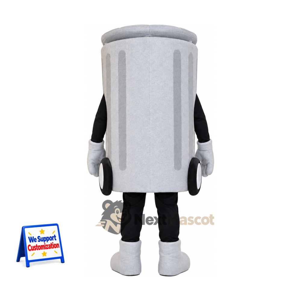 Bin Mascot Costume - Gray
