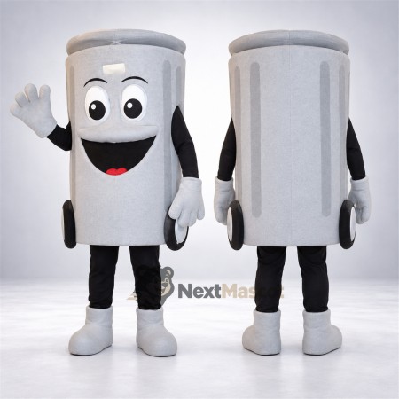 Bin Mascot Costume - Gray