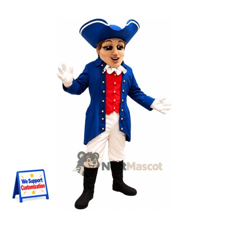 Colonial Soldier Mascot Costume for Pep Rallies Colonial Soldier Mascot Costume for Pep Rallies
