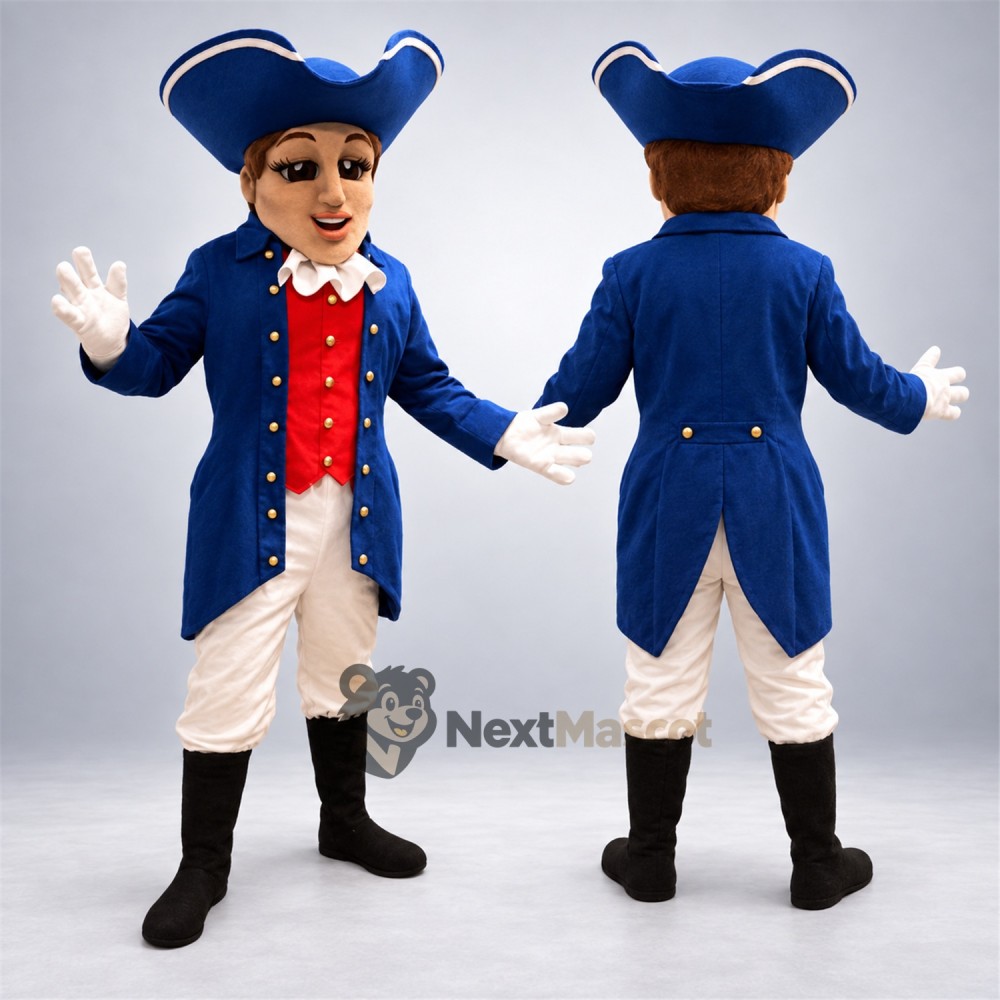 Colonial Soldier Mascot Costume for Pep Rallies Colonial Soldier Mascot Costume for Pep Rallies