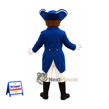 Colonial Soldier Mascot Costume for Pep Rallies Colonial Soldier Mascot Costume for Pep Rallies