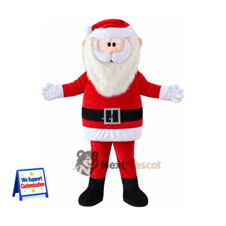 Santa Claus Mascot Costume for Team Events Santa Claus Mascot Costume for Team Events