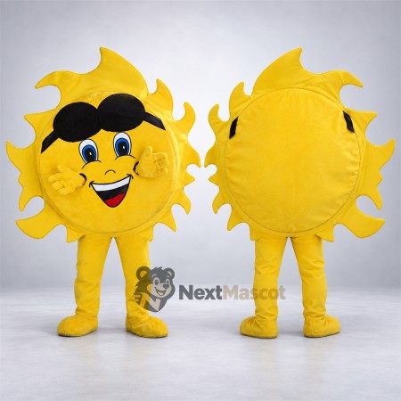 Sun Mascot Costume - Sunglasses for Promotions Sun Mascot Costume - Sunglasses for Promotions