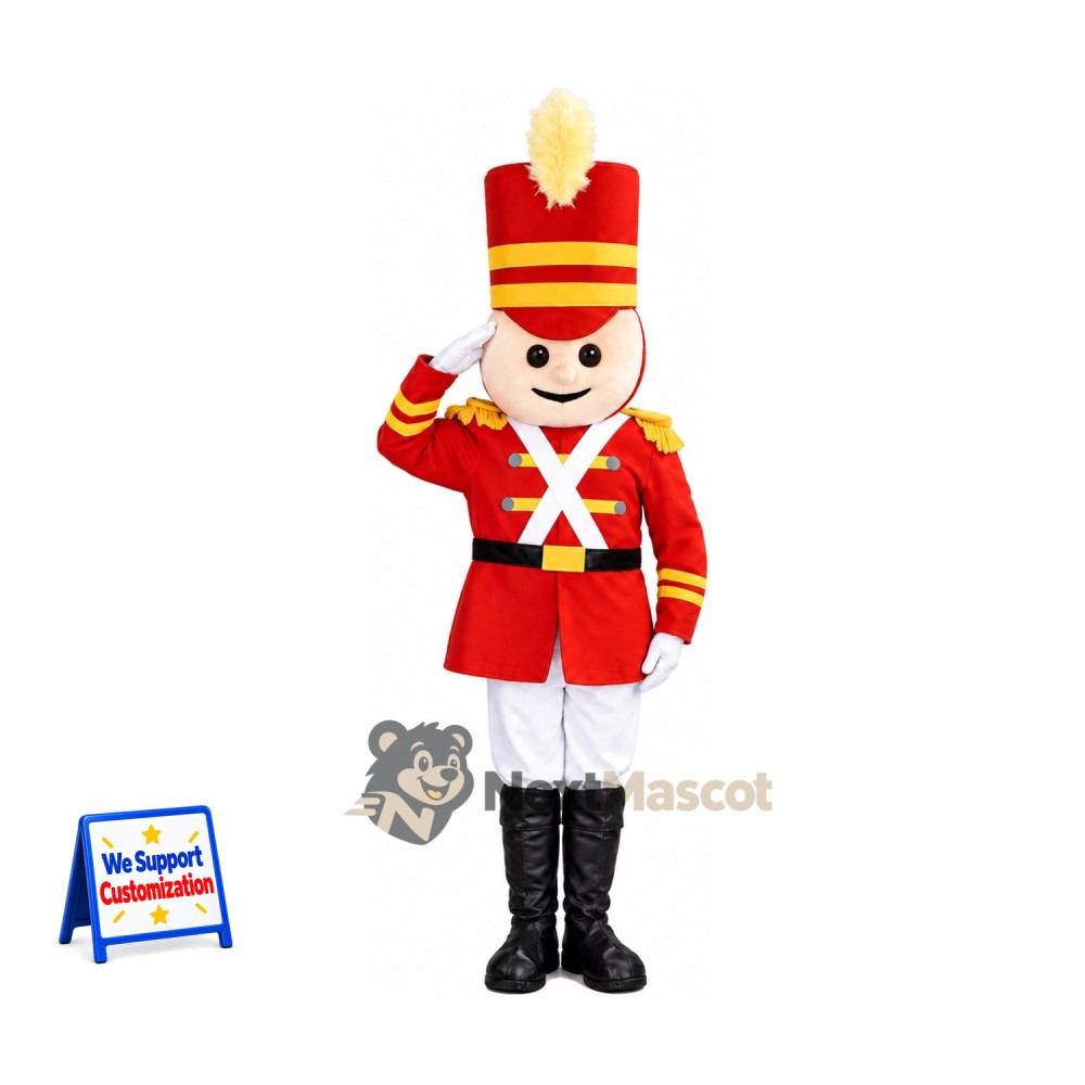 Toy Soldier Mascot Costume for Christmas Parties Toy Soldier Mascot Costume for Christmas Parties