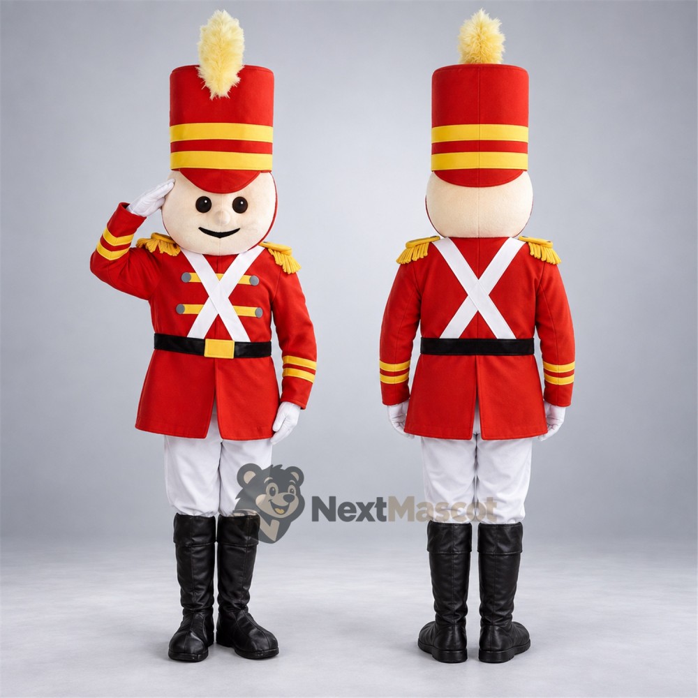 Toy Soldier Mascot Costume for Christmas Parties Toy Soldier Mascot Costume for Christmas Parties