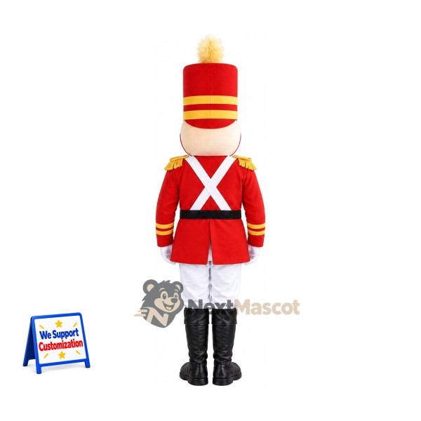 Toy Soldier Mascot Costume for Christmas Parties