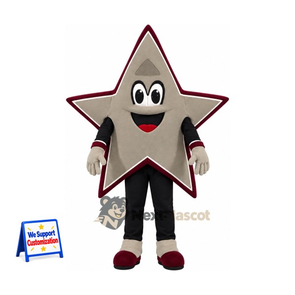 Star Mascot Costume - Silver for Parades