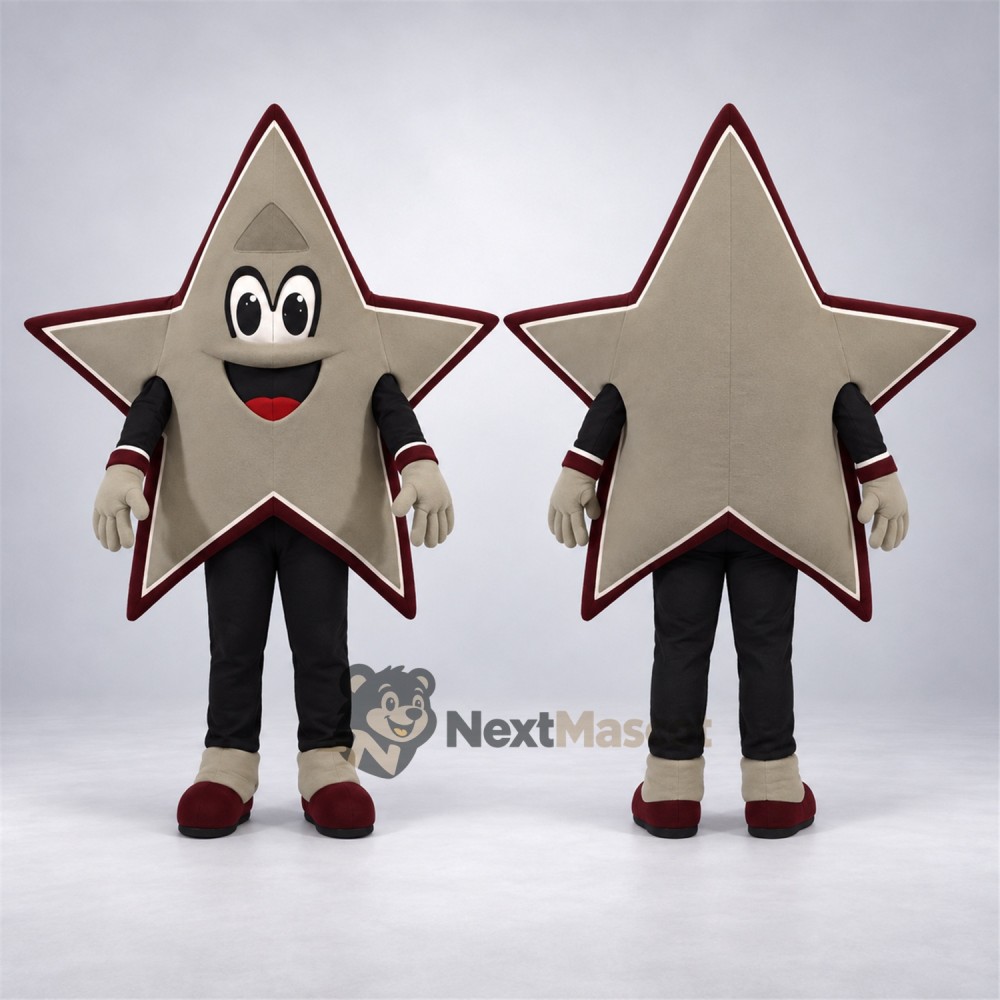 Star Mascot Costume - Silver for Parades Star Mascot Costume - Silver for Parades