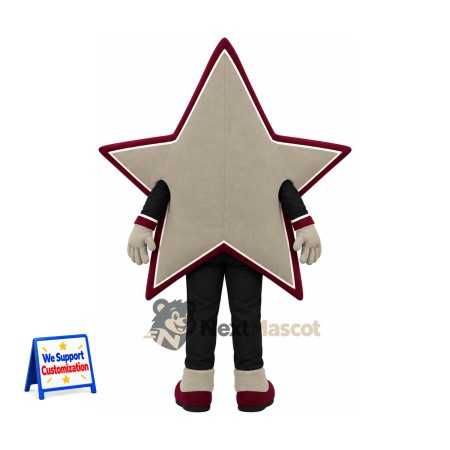 Star Mascot Costume - Silver for Parades Star Mascot Costume - Silver for Parades