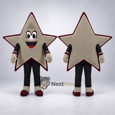 Star Mascot Costume - Silver for Parades Star Mascot Costume - Silver for Parades