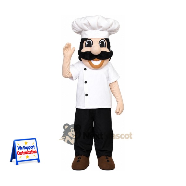 Chef Mascot Costume - Mustache for Community Events