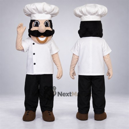 Chef Mascot Costume - Mustache for Community Events Chef Mascot Costume - Mustache for Community Events