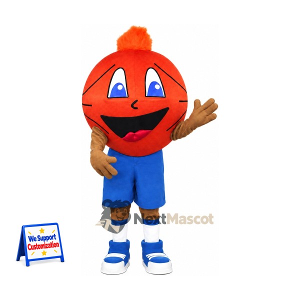 Basketball Mascot Costume - Blue Shorts