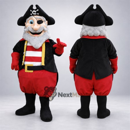 Pirate Captain Mascot Costume for Family Events Pirate Captain Mascot Costume for Family Events