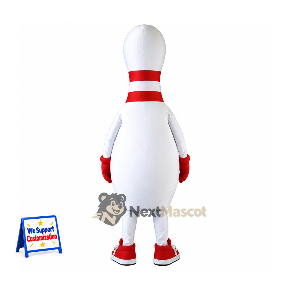Bowling Pin Mascot Costume for School Spirit