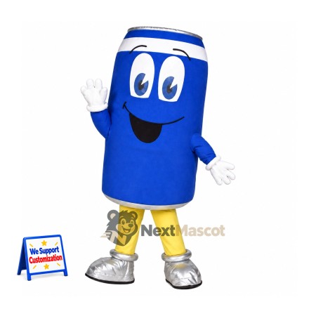 Can Mascot Costume - Blue Can Mascot Costume - Blue