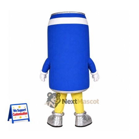 Can Mascot Costume - Blue Can Mascot Costume - Blue