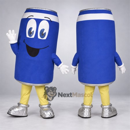 Can Mascot Costume - Blue Can Mascot Costume - Blue