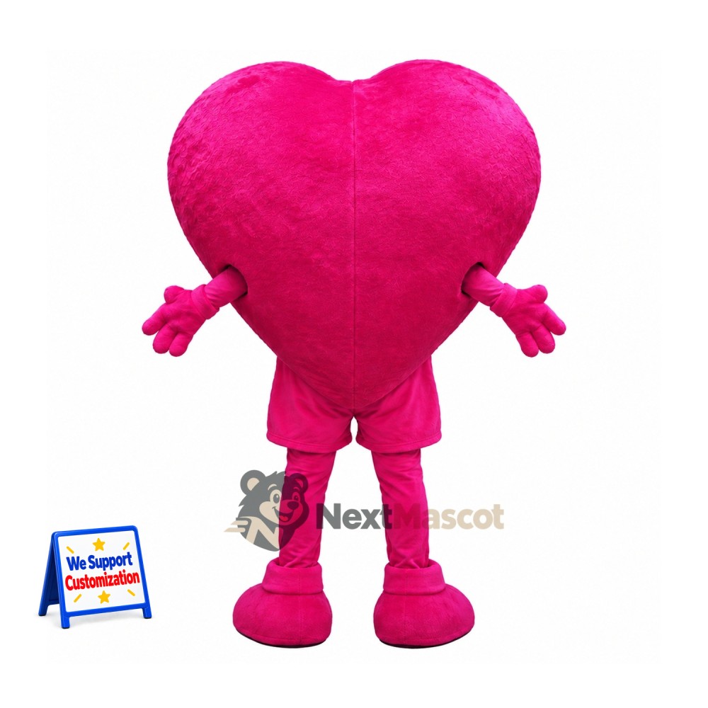 Heart Mascot Costume - Pink Heart Mascot Costume - Pink