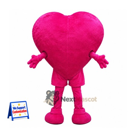 Heart Mascot Costume - Pink Heart Mascot Costume - Pink