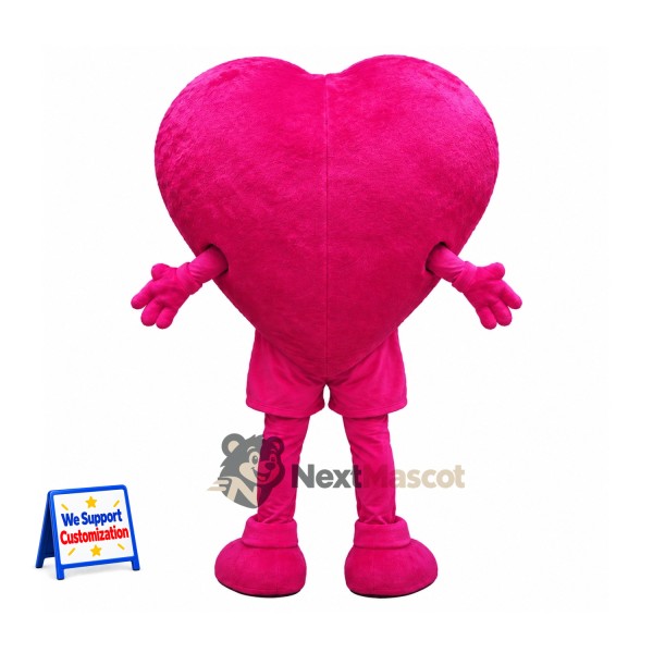 Heart Mascot Costume - Pink Heart Mascot Costume - Pink