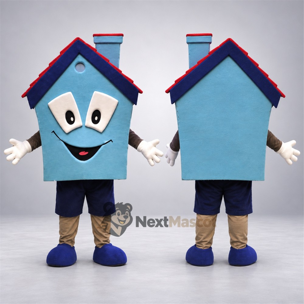 House Mascot Costume - Blue House Mascot Costume - Blue