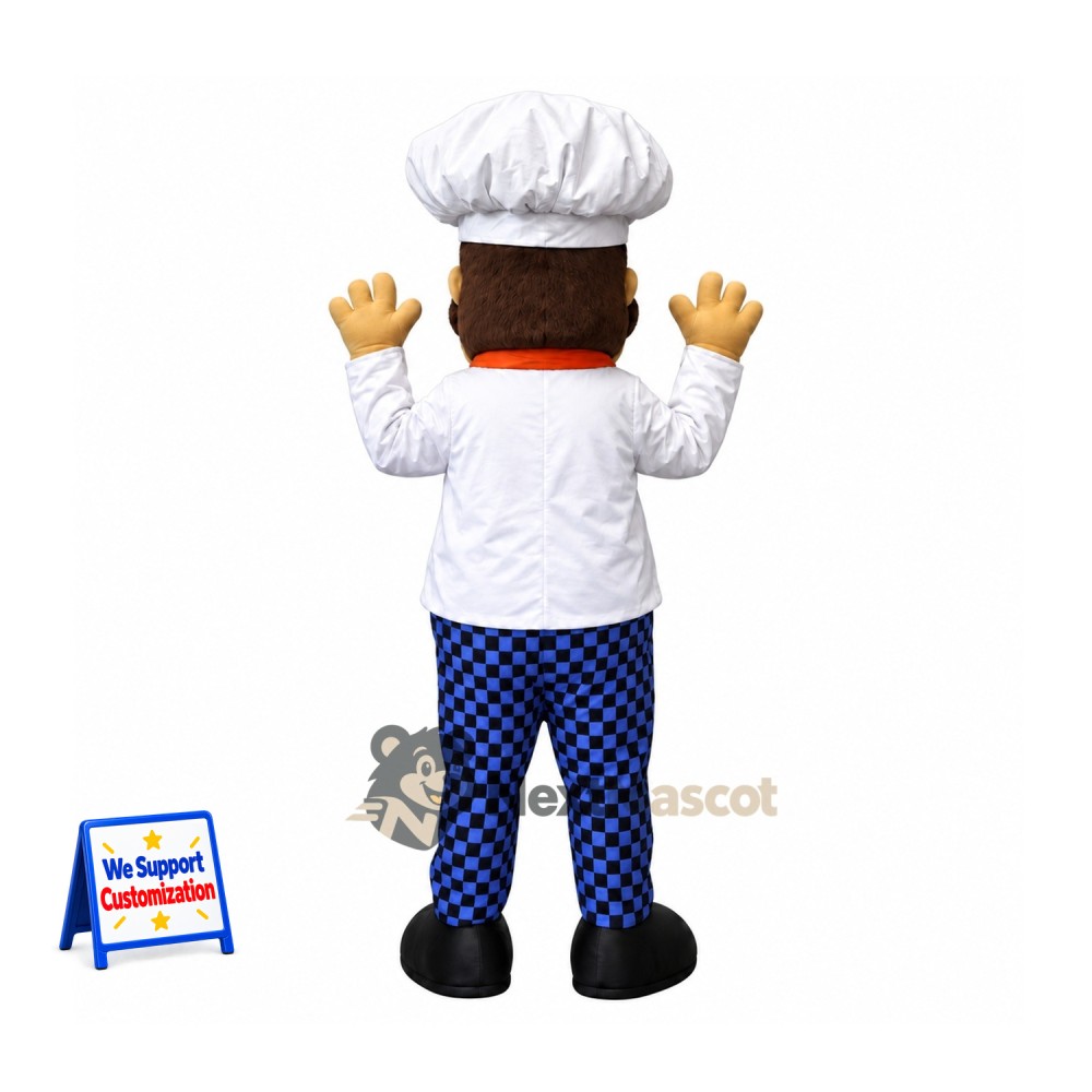 Chef Mascot Costume - Checkered Pants Chef Mascot Costume - Checkered Pants