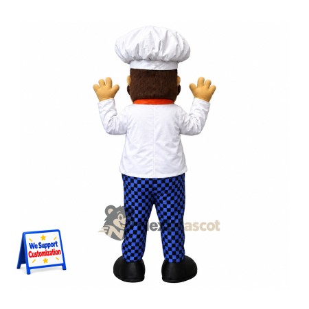 Chef Mascot Costume - Checkered Pants Chef Mascot Costume - Checkered Pants