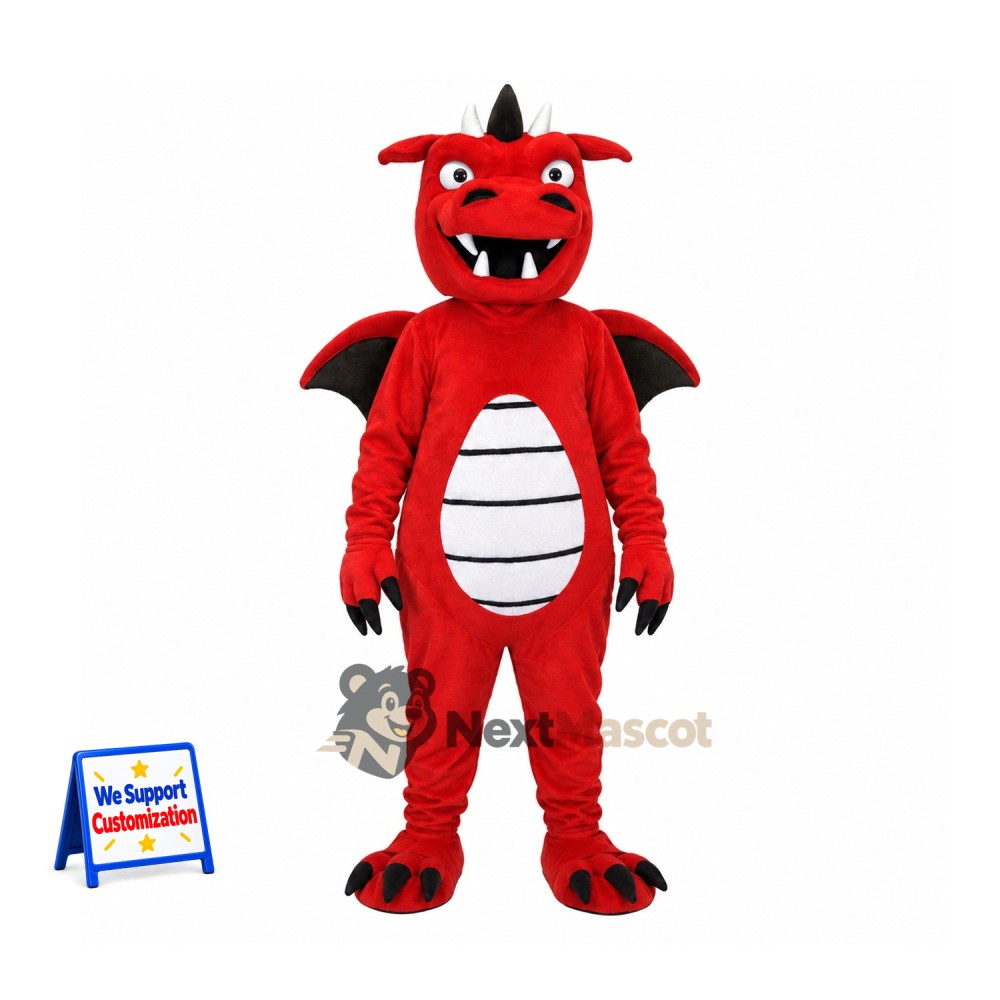 Dragon Mascot Costume - Red for Pep Rallies Dragon Mascot Costume - Red for Pep Rallies