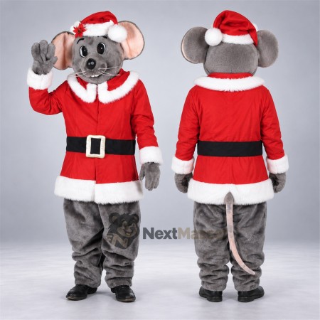 Mouse Mascot Costume - Christmas Theme for Christmas Events Mouse Mascot Costume - Christmas Theme for Christmas Events
