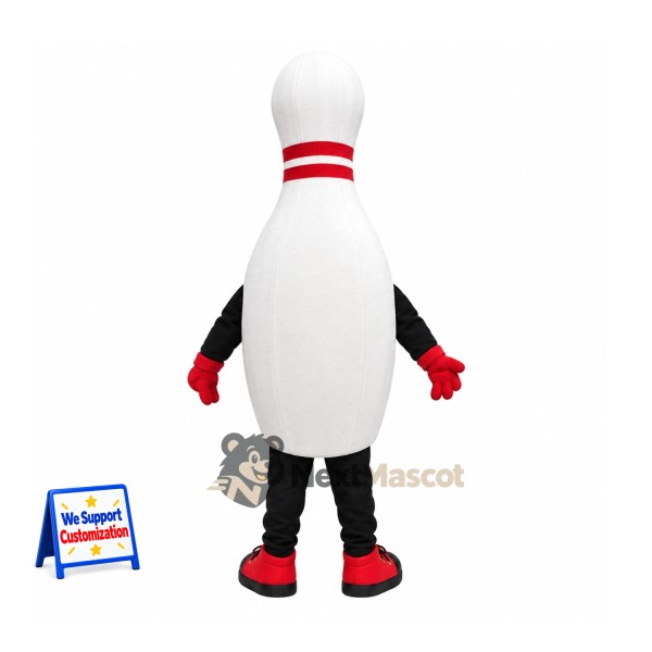 Bowling Pin Mascot Costume for Pep Rallies Bowling Pin Mascot Costume for Pep Rallies