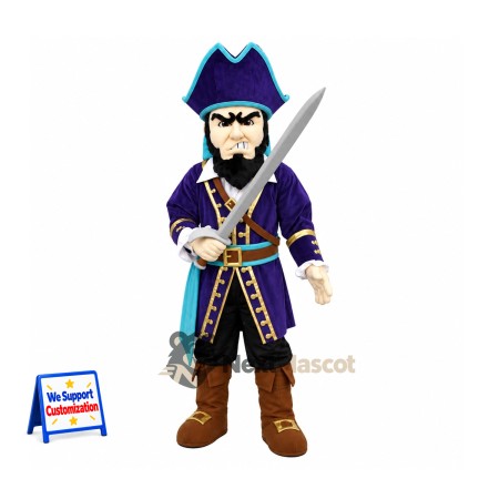Pirate Captain Mascot Costume for Fundraisers Pirate Captain Mascot Costume for Fundraisers