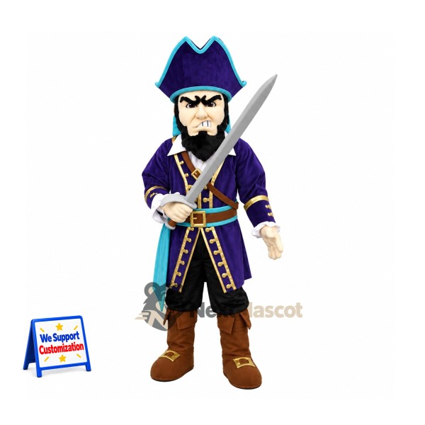 Pirate Captain Mascot Costume for Fundraisers