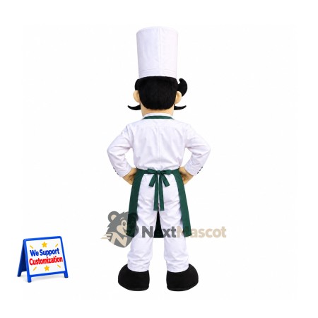 Chef Mascot Costume - Green Apron Chef Mascot Costume - Green Apron