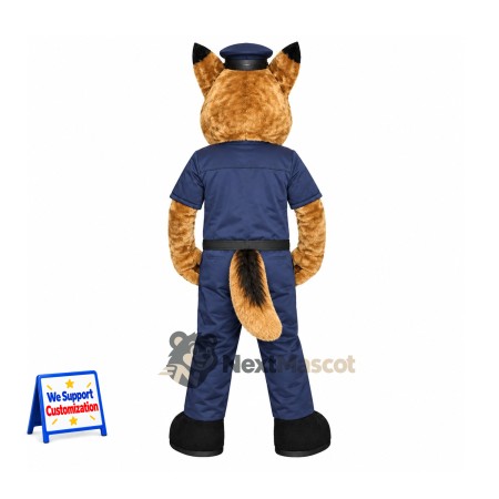 Dog Mascot Costume - Police Style for Birthday Parties Dog Mascot Costume - Police Style for Birthday Parties