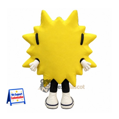Sun Mascot Costume - Sunglasses and White Shoes Sun Mascot Costume - Sunglasses and White Shoes