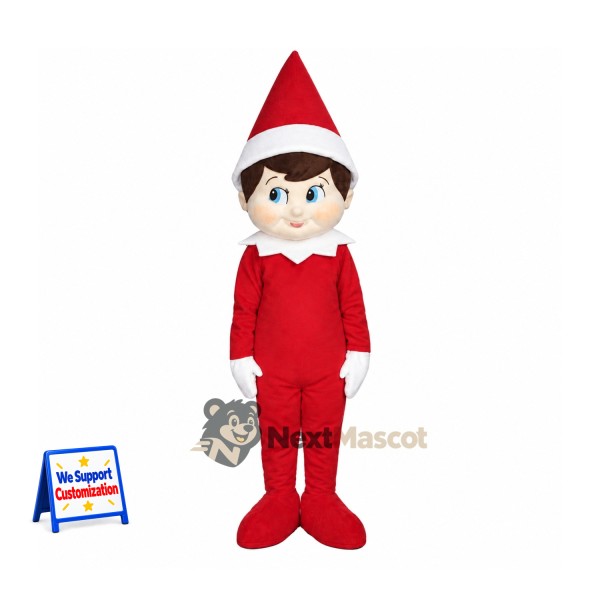 Christmas Elf Mascot Costume for Holiday Parties