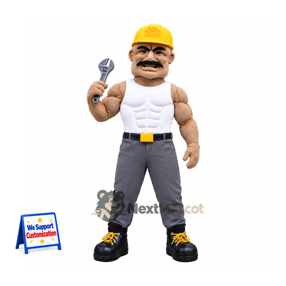 Plumber Mascot Costume for Parades Plumber Mascot Costume for Parades