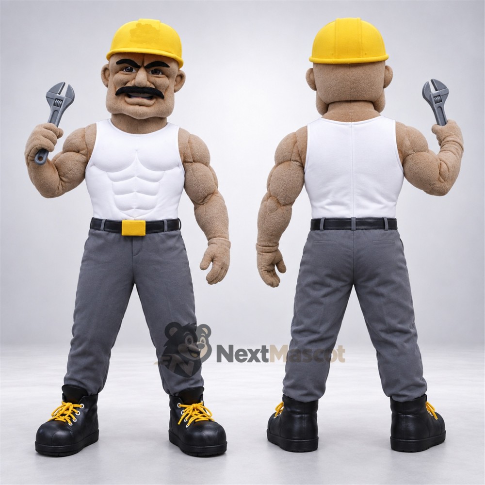 Plumber Mascot Costume for Parades Plumber Mascot Costume for Parades