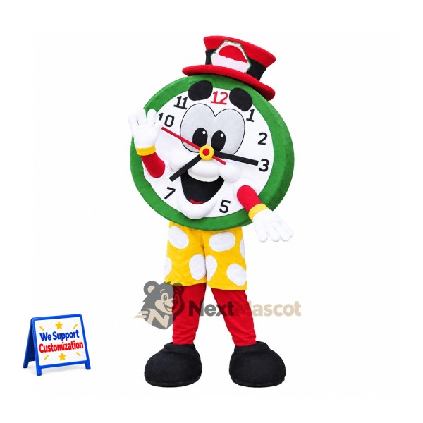 Clock Mascot Costume - Top Hat for Parades