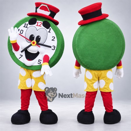 Clock Mascot Costume - Top Hat for Parades Clock Mascot Costume - Top Hat for Parades