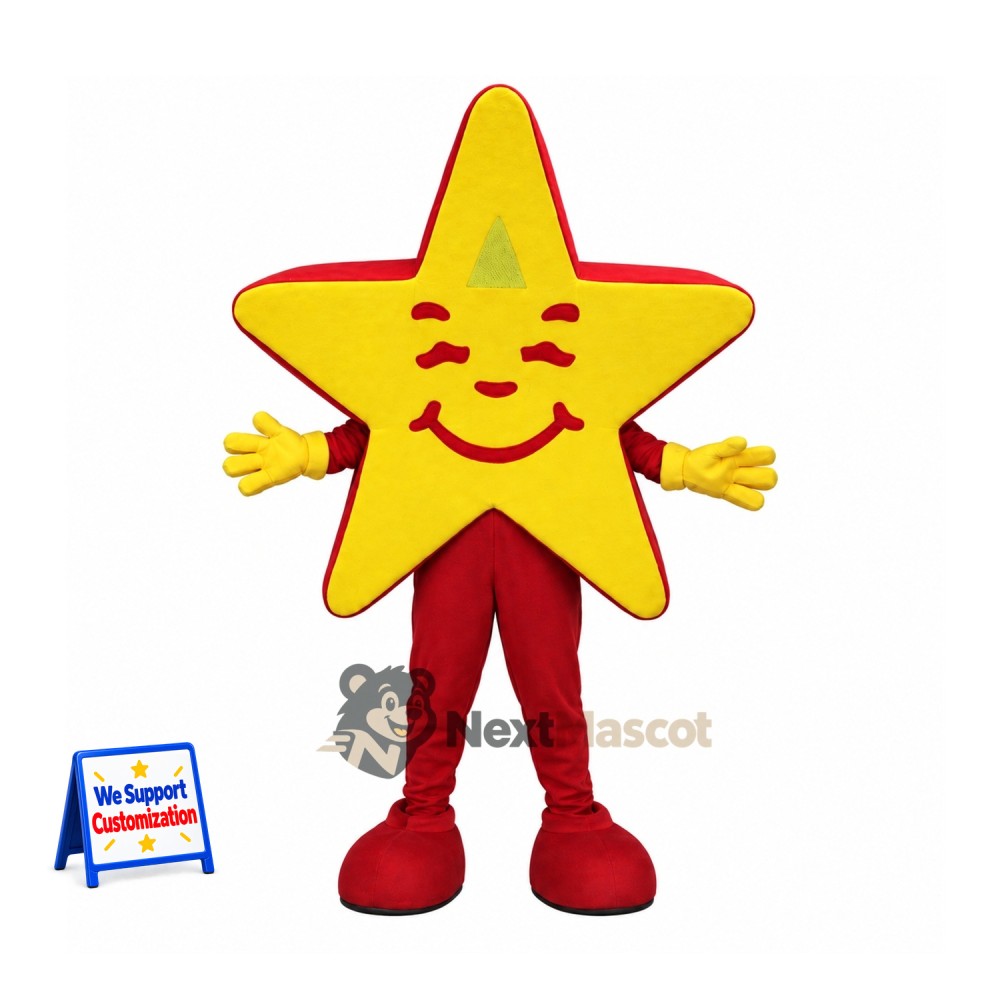 Star Mascot Costume - Yellow for Sports Days Star Mascot Costume - Yellow for Sports Days
