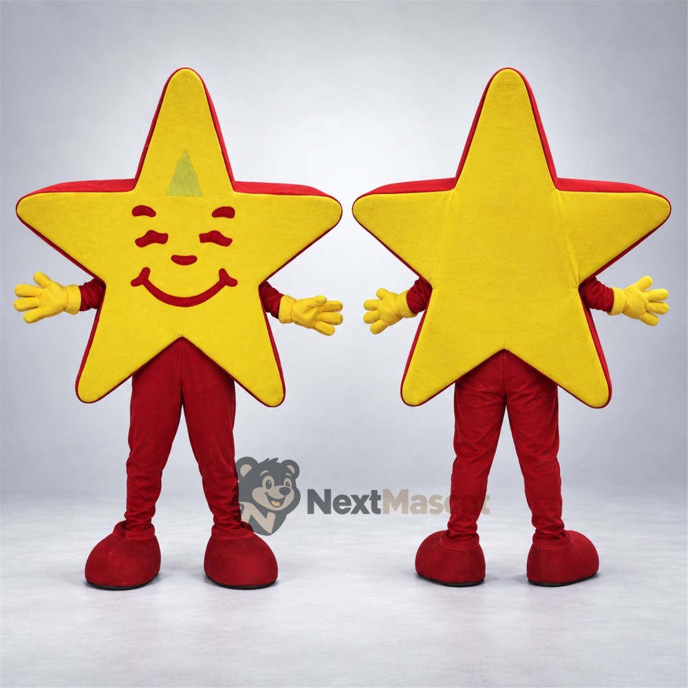 Star Mascot Costume - Yellow for Sports Days Star Mascot Costume - Yellow for Sports Days