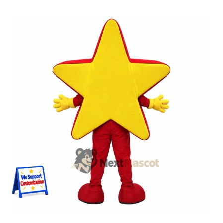 Star Mascot Costume - Yellow for Sports Days Star Mascot Costume - Yellow for Sports Days
